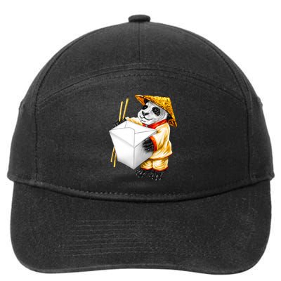 Panda Takeout 7-Panel Snapback Hat