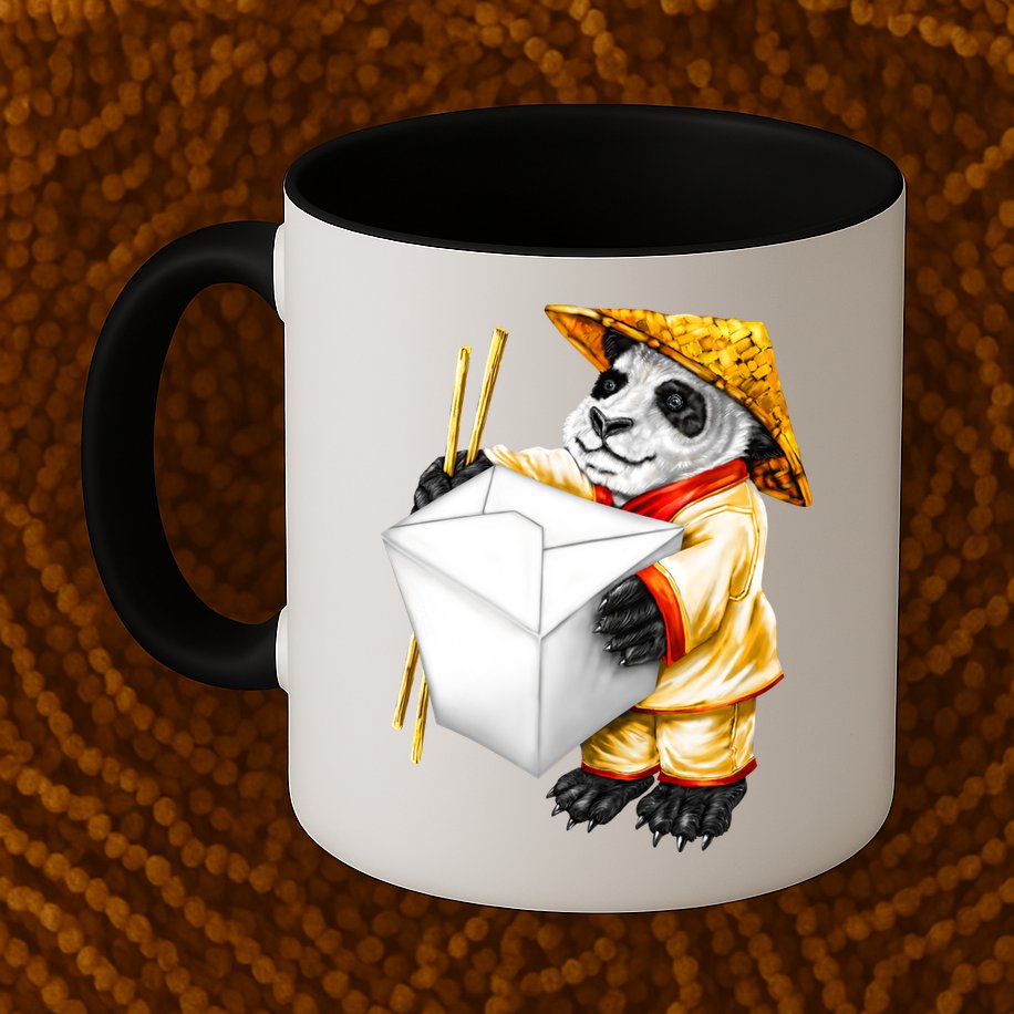 Panda Takeout Mug