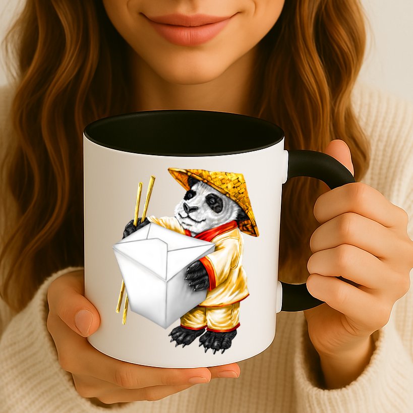 Panda Takeout Mug