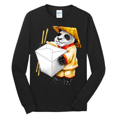 Panda Takeout Tall Long Sleeve T-Shirt