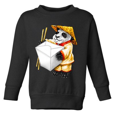Panda Takeout Toddler Sweatshirt