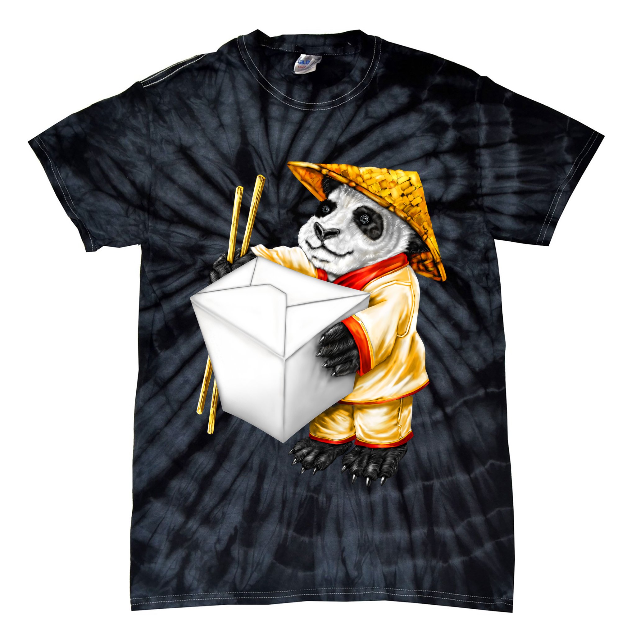 Panda Takeout Tie-Dye T-Shirt