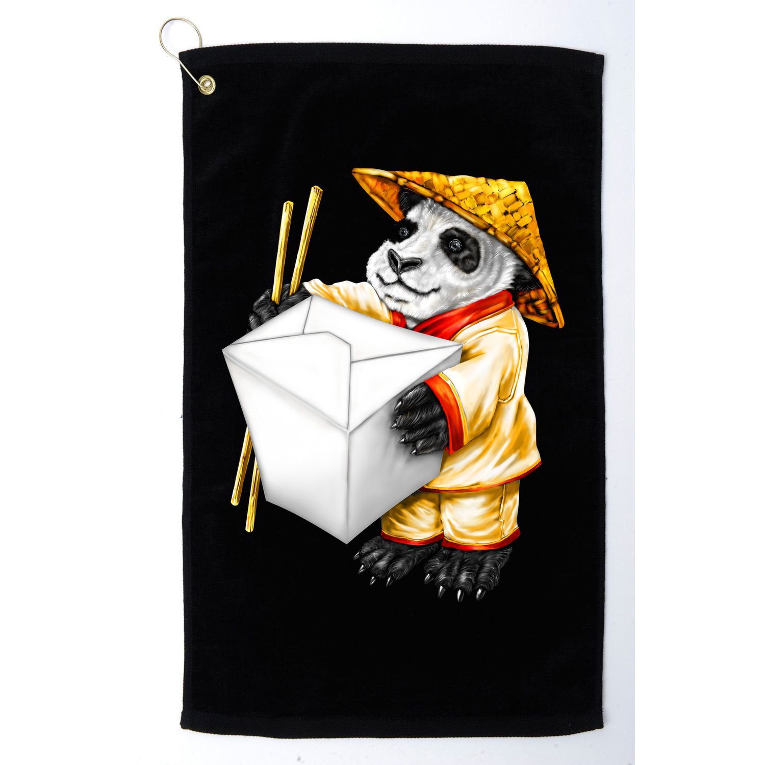 Panda Takeout Golf Towel