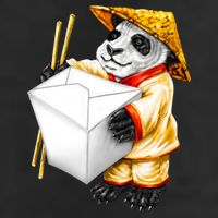 Panda Takeout Golf Towel