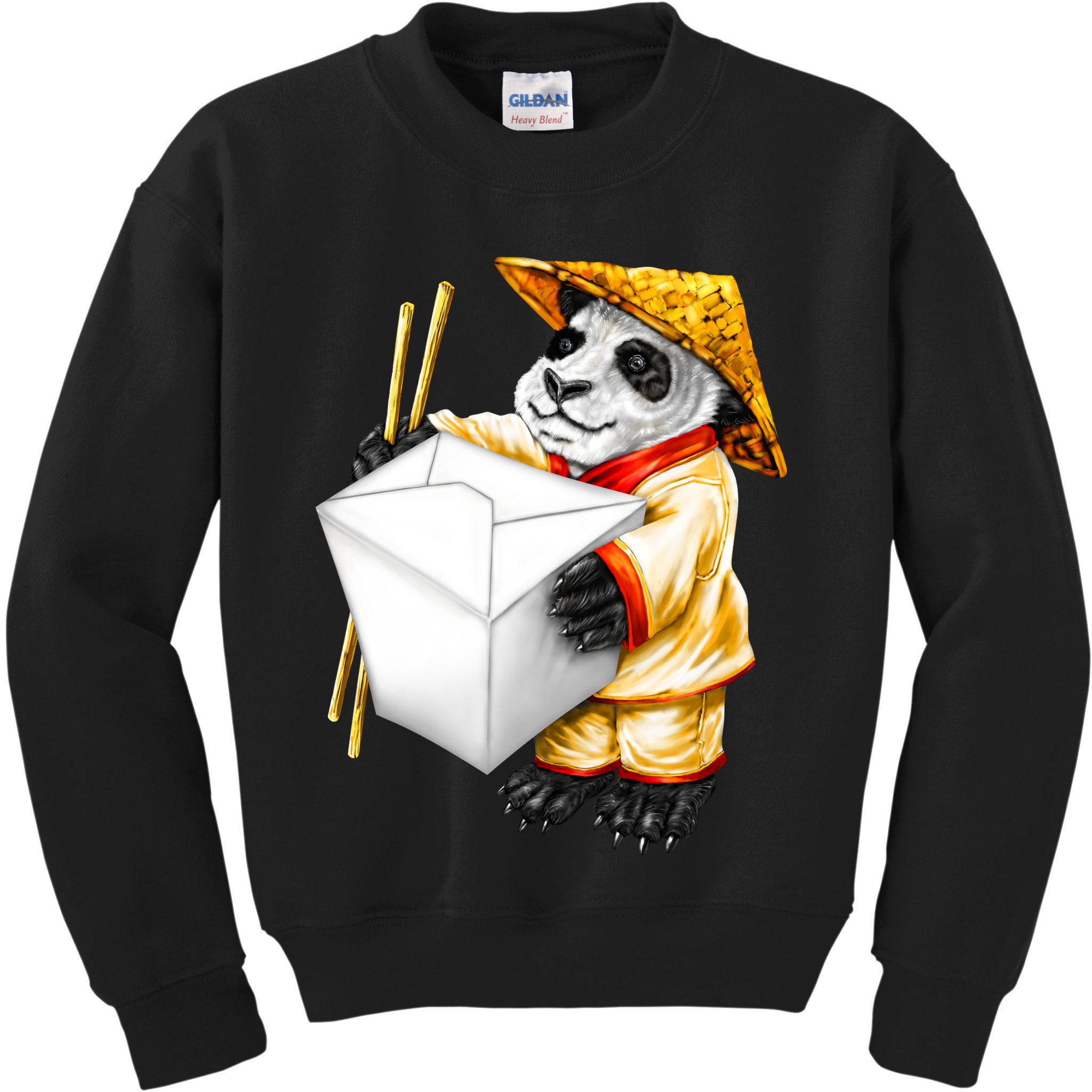 Panda Takeout Kids Sweatshirt