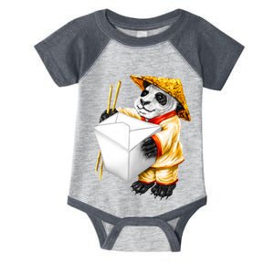 Panda Takeout Infant Baby Jersey Bodysuit