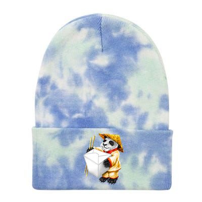 Panda Takeout Tie Dye 12in Knit Beanie