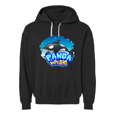 Panda Whale Garment-Dyed Fleece Hoodie