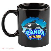 Panda Whale 11oz C Handle Ceramic Mug