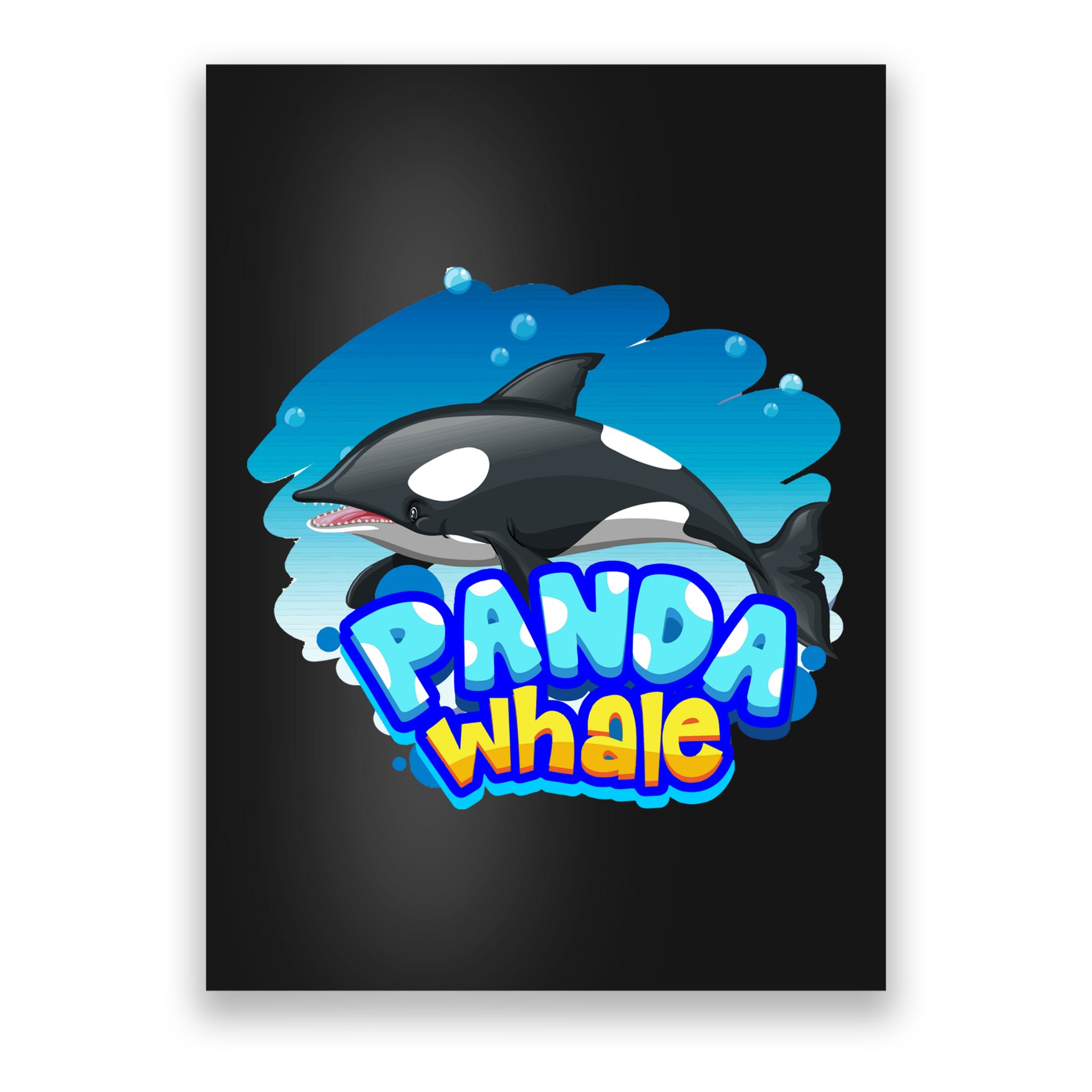 Panda Whale Poster