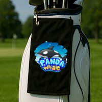 Panda Whale Golf Towel