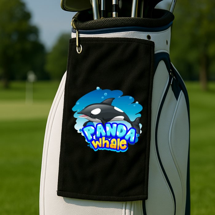 Panda Whale Golf Towel