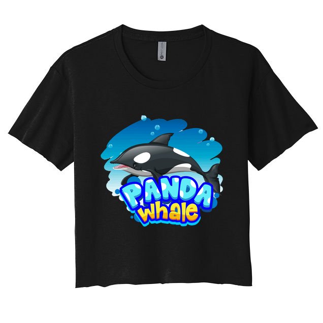 Panda Whale Crop Top