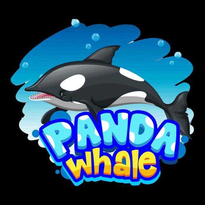 Panda Whale Short Acrylic Beanie