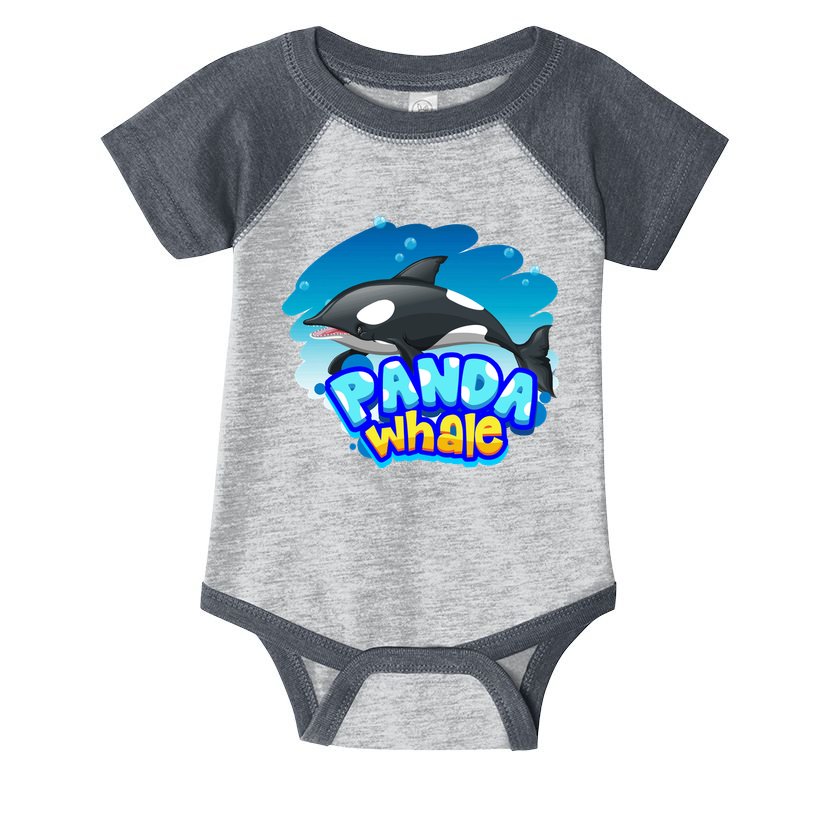 Panda Whale Infant Baby Jersey Bodysuit