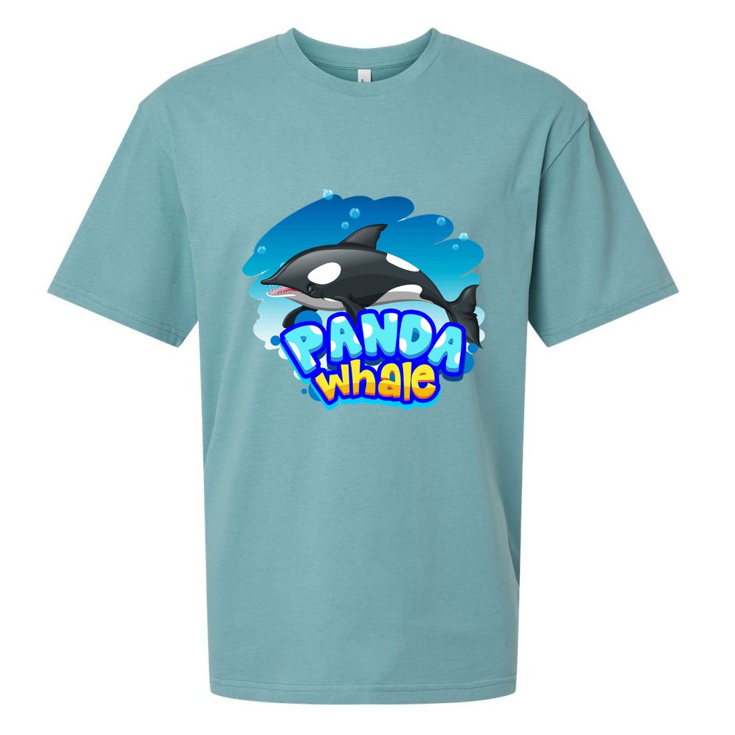 Panda Whale Sueded Cloud Jersey T-Shirt