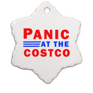 Panic At The Costco Ceramic Star Ornament