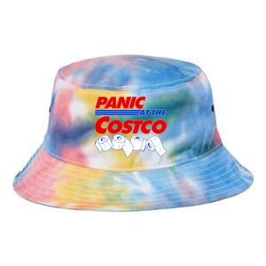 Panic At The Costco Toilet Paper Virus Pandemic Tie Dye Newport Bucket Hat