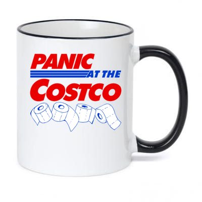 Panic At The Costco Toilet Paper Virus Pandemic 11oz Black Color Changing Mug