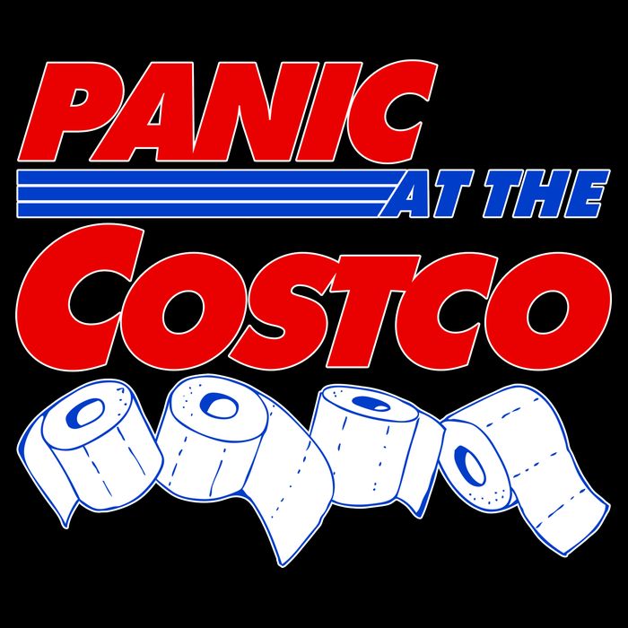 Panic At The Costco Toilet Paper Virus Pandemic Impact Tech Backpack
