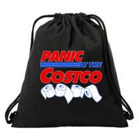 Panic At The Costco Toilet Paper Virus Pandemic Drawstring Bag