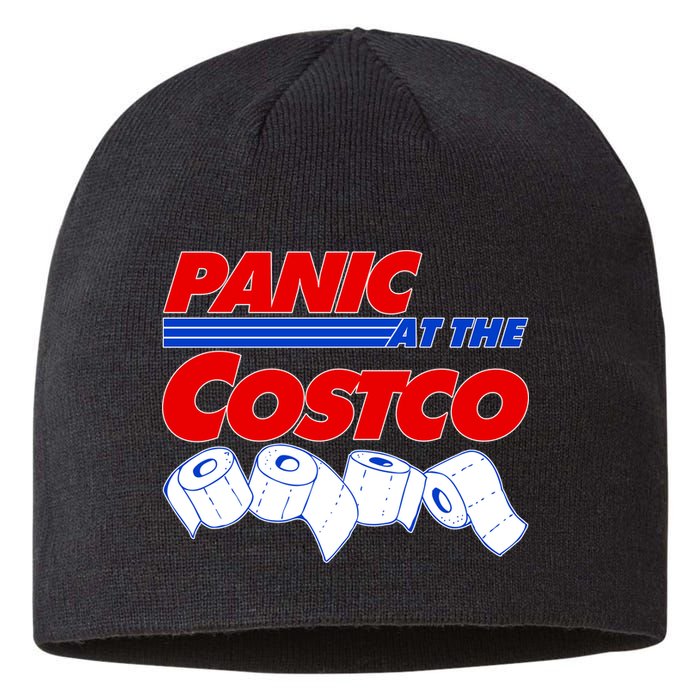 Panic At The Costco Toilet Paper Virus Pandemic Sustainable Beanie