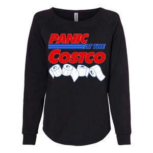 Panic At The Costco Toilet Paper Virus Pandemic Womens California Wash Sweatshirt