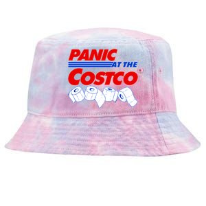 Panic At The Costco Toilet Paper Virus Pandemic Tie-Dyed Bucket Hat