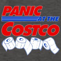 Panic At The Costco Toilet Paper Virus Pandemic Vector Backpack