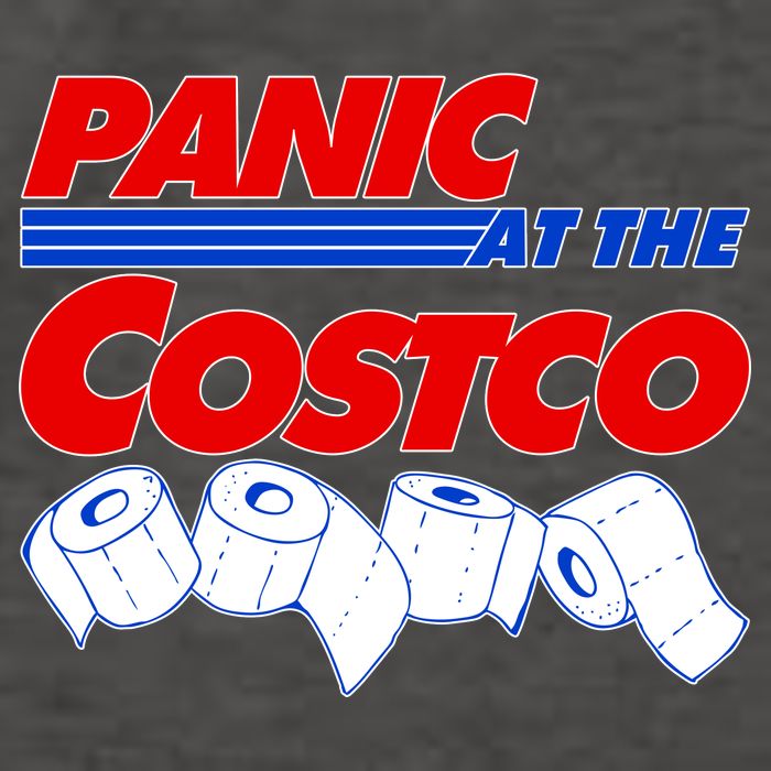 Panic At The Costco Toilet Paper Virus Pandemic Vector Backpack