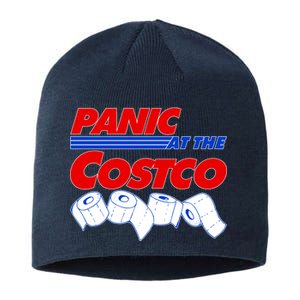 Panic At The Costco Toilet Paper Virus Pandemic Sustainable Beanie