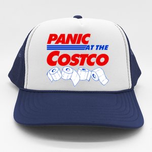 Panic At The Costco Toilet Paper Virus Pandemic Trucker Hat