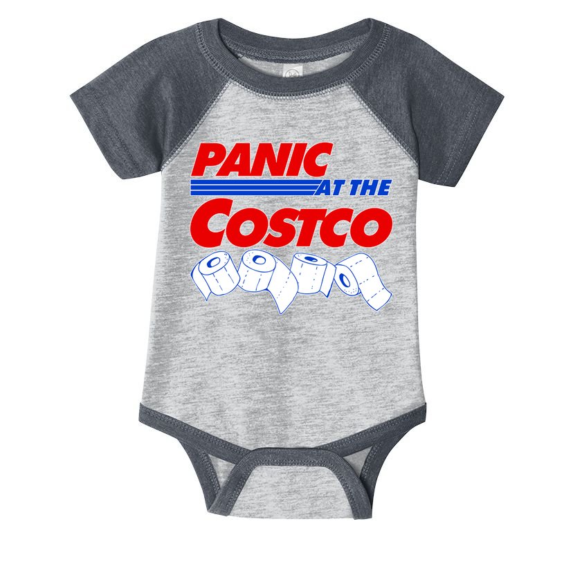 Panic At The Costco Toilet Paper Virus Pandemic Infant Baby Jersey Bodysuit