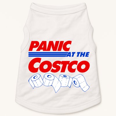 Panic At The Costco Toilet Paper Virus Pandemic Doggie Tank