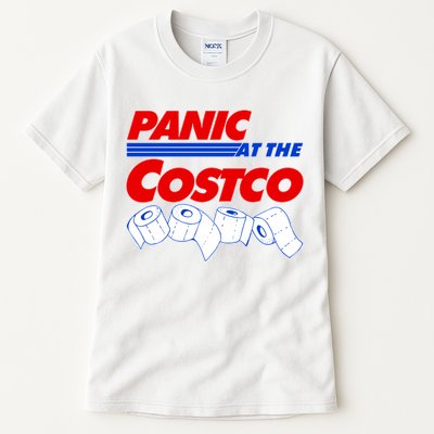 Panic At The Costco Toilet Paper Virus Pandemic Tall T-Shirt