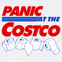 Panic At The Costco Toilet Paper Virus Pandemic Button
