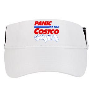 Panic At The Costco Toilet Paper Virus Pandemic Adult Drive Performance Visor