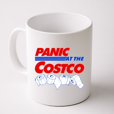 Panic At The Costco Toilet Paper Virus Pandemic Coffee Mug