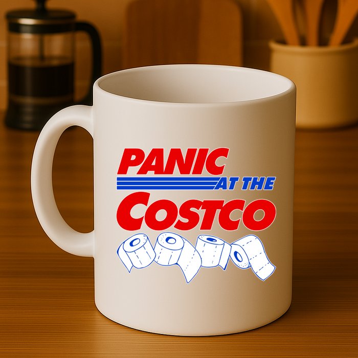 Panic At The Costco Toilet Paper Virus Pandemic Mug