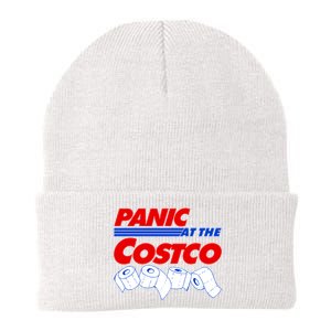 Panic At The Costco Toilet Paper Virus Pandemic Knit Cap Winter Beanie