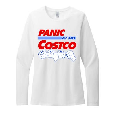 Panic At The Costco Toilet Paper Virus Pandemic Womens CVC Long Sleeve Shirt