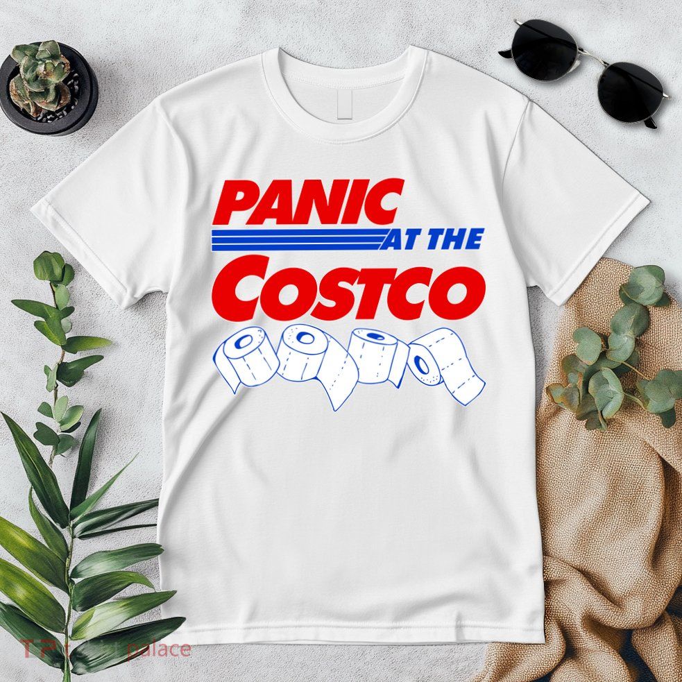 Panic At The Costco Toilet Paper Virus Pandemic Premium T-Shirt