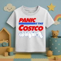 Panic At The Costco Toilet Paper Virus Pandemic Toddler T-Shirt