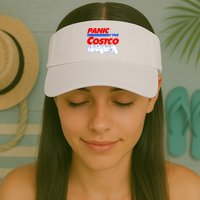 Panic At The Costco Toilet Paper Virus Pandemic Visor