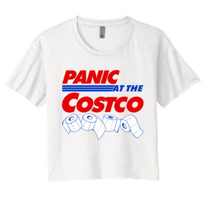 Panic At The Costco Toilet Paper Virus Pandemic Crop Top