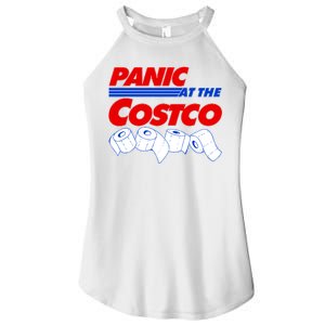 Panic At The Costco Toilet Paper Virus Pandemic Women's Perfect Tri Rocker Tank