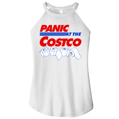 Panic At The Costco Toilet Paper Virus Pandemic Women's Perfect Tri Rocker Tank