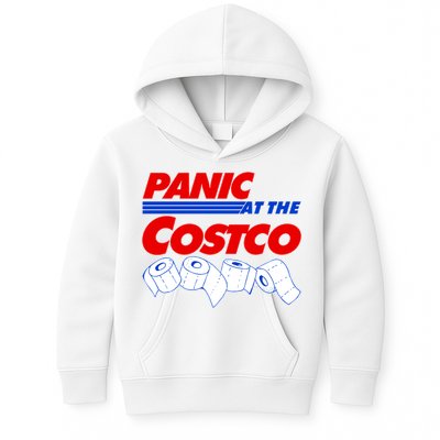 Panic At The Costco Toilet Paper Virus Pandemic Kids Hoodie
