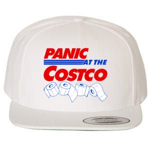 Panic At The Costco Toilet Paper Virus Pandemic Wool Snapback Cap