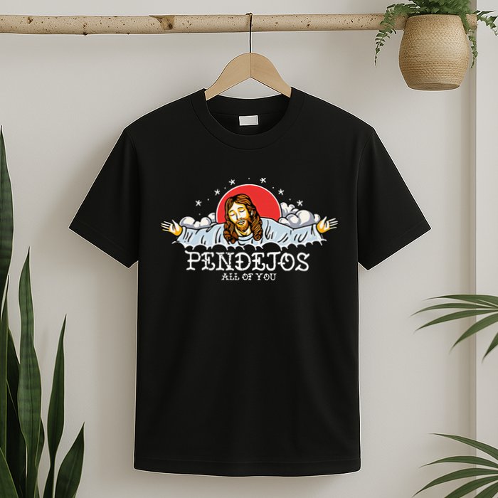 Pendejos All of You Sarcastic Jesus Christian Humor Retro T-Shirt
